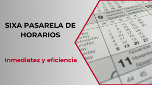 PASARELA DE HORARIOS