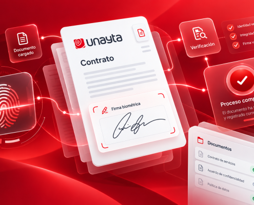 Solución de firma biométrica para empresas de UNAYTA